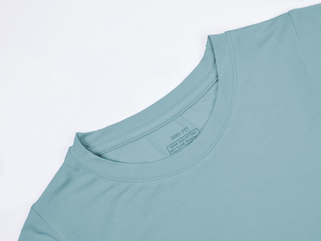 BABY 2T-10Y Toddler Kids Girls Boys Soft Comfy Viscose 2pcs Set Long Sleeve Plain Shirts and Pants Sets