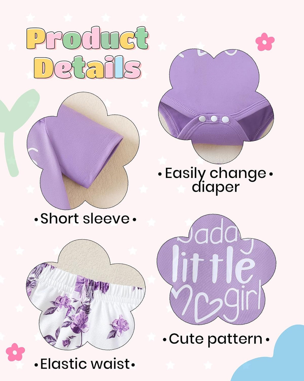 NZRVAWS Newborn Baby Boy Girl Clothes Unisex Infant Romper Pants Set Hat 4-Pack Outfits 0-12 Months 16 Pieces Toddler