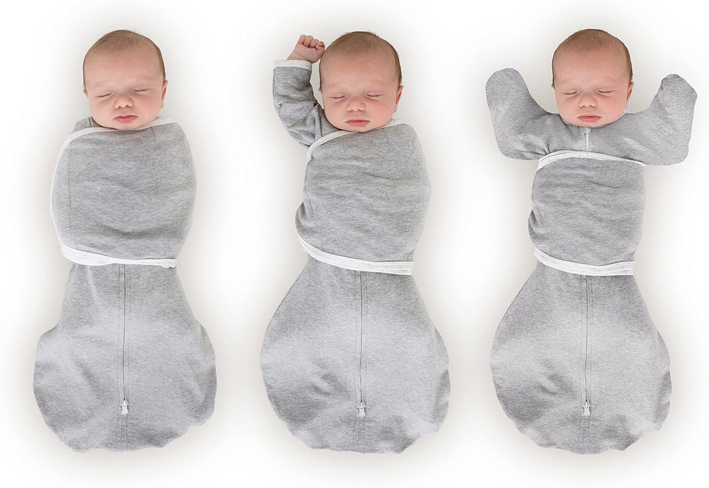 SwaddleDesigns 6-Way Omni Swaddle Sack Arms Up Swaddle for Newborn, More Options to Calm Startle Reflex, Improves Sleep