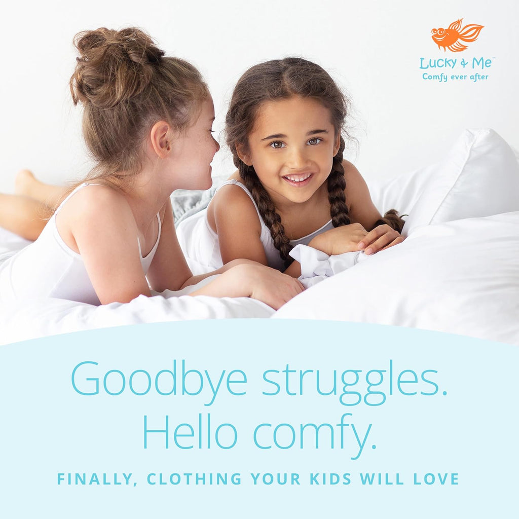 Lucky & Me Erica Girls Bikini 100% Organic Cotton Children's Underwear 6 Pack