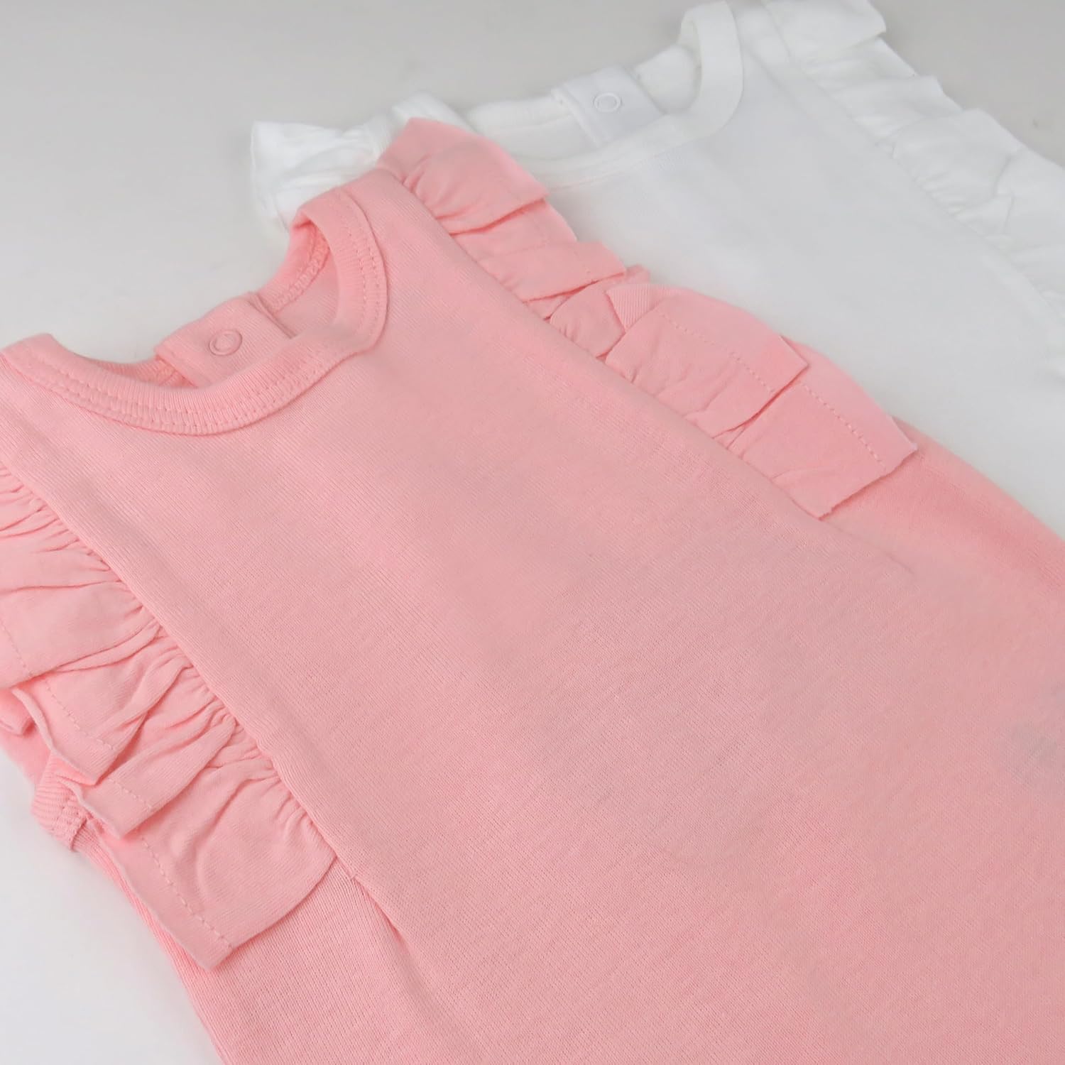 Sleeveless Bodysuits One-piece 100% Organic Cotton for Baby Boys, Girls, Unisex