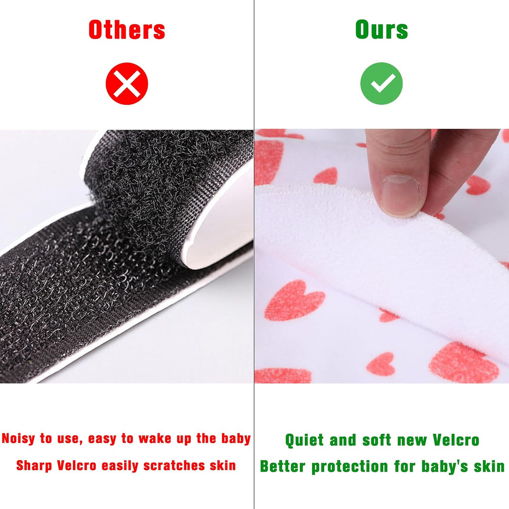 Newborn Sleep Sack Baby Swaddle,Swaddle me 0-3 Month,3-Way Adjustable Wearable Blanket,100% Rayon Cotton Swaddling Sleeping Bag，TOG 0.5 (Love, 0-3 Months)