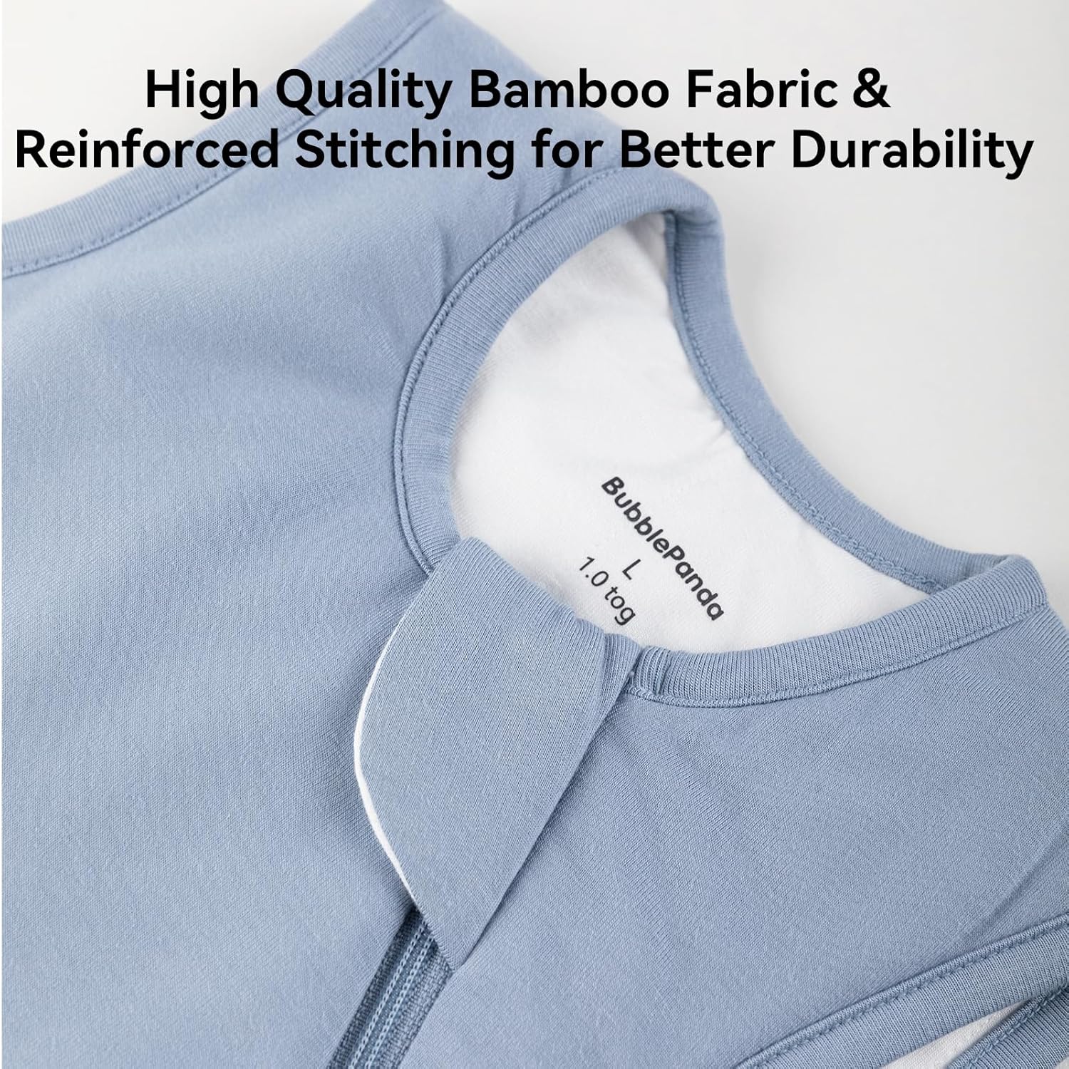 BubblePanda Rayon Made from Bamboo Sleep Sack 12-18 Months 0.5 Tog Soft Lightweight Toddler Sleep Sack 1t for Babies 2-Way Zipper Wearable Blanket Baby 12 Months