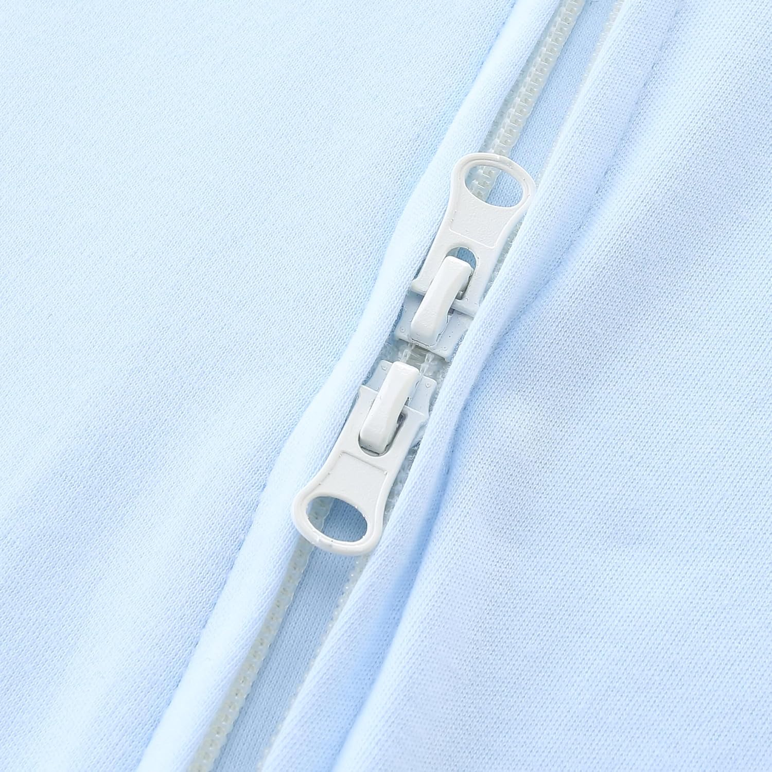 Baby Romper 100% Organic Cotton Pajamas One Piece Long Sleeve Zipper Footie Onesie for 0~12M Baby