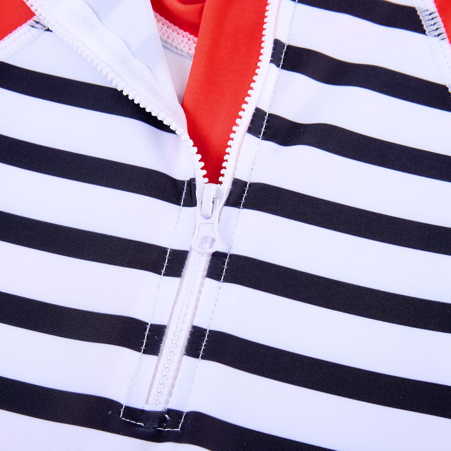 uideazone Baby Boys One Piece Swimsuit Long Sleeve UPF 50+ Rash Guard Bathing Suit Swimwear with Sun Hat 0-24 Months