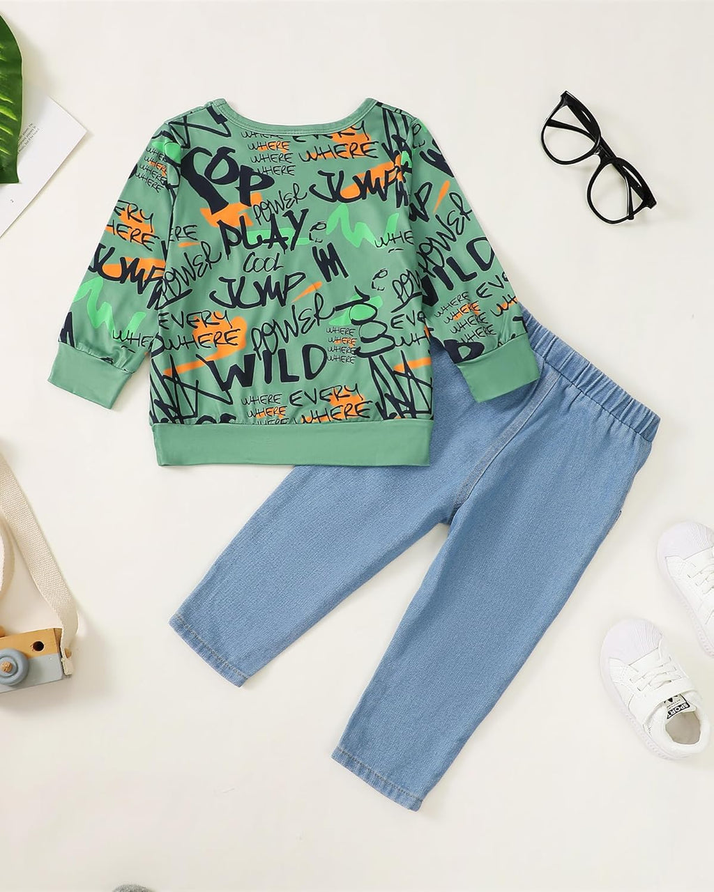 Toddler Baby Boy Outfits Fall Winter Clothes Color Block Long Sleeve Sweatshirt Tops + Jogger Pants Set 2PCS