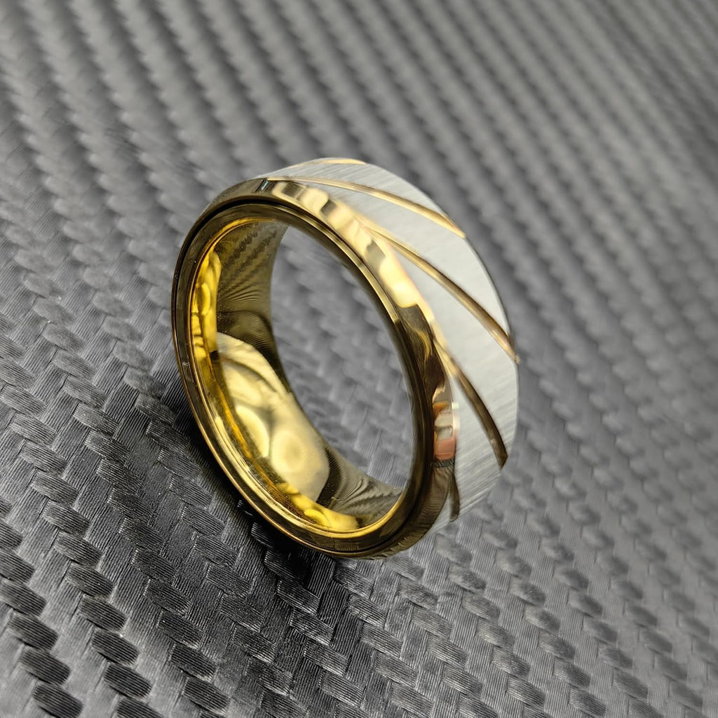 EDC Fidget Slider Fidget Toy Adult Stress Relief Metal Ratchet Ring Jewelry ADHD Recreational Fidget Toy Tactile Coin (Golden, 13)