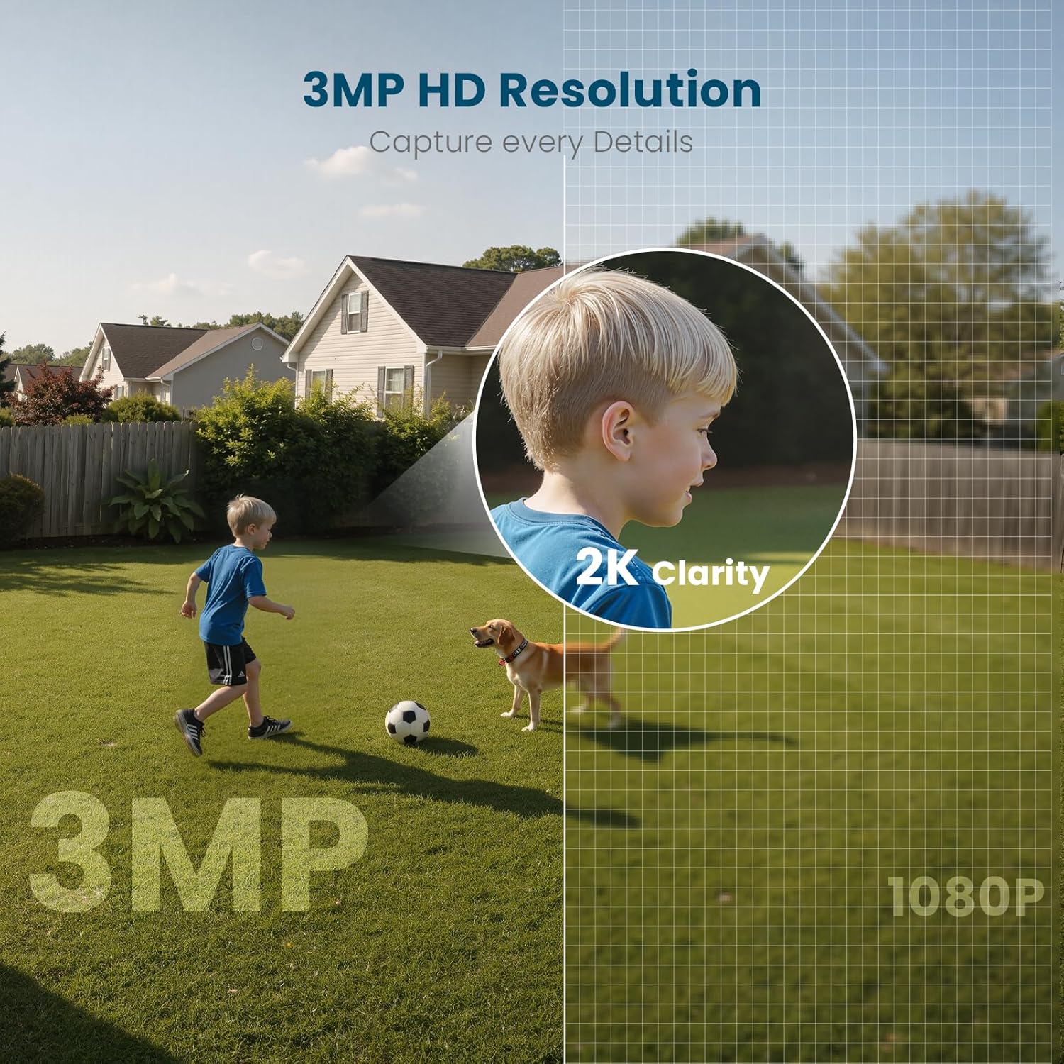 litokam Security Cameras Wireless Outdoor, 2K Battery Powered Outdoor Camera Wireless with Full Color Night Vision, PIR Motion Detection, 2.4G WiFi Home Indoor Camera with IP65 Waterproof, 2-Way Talk