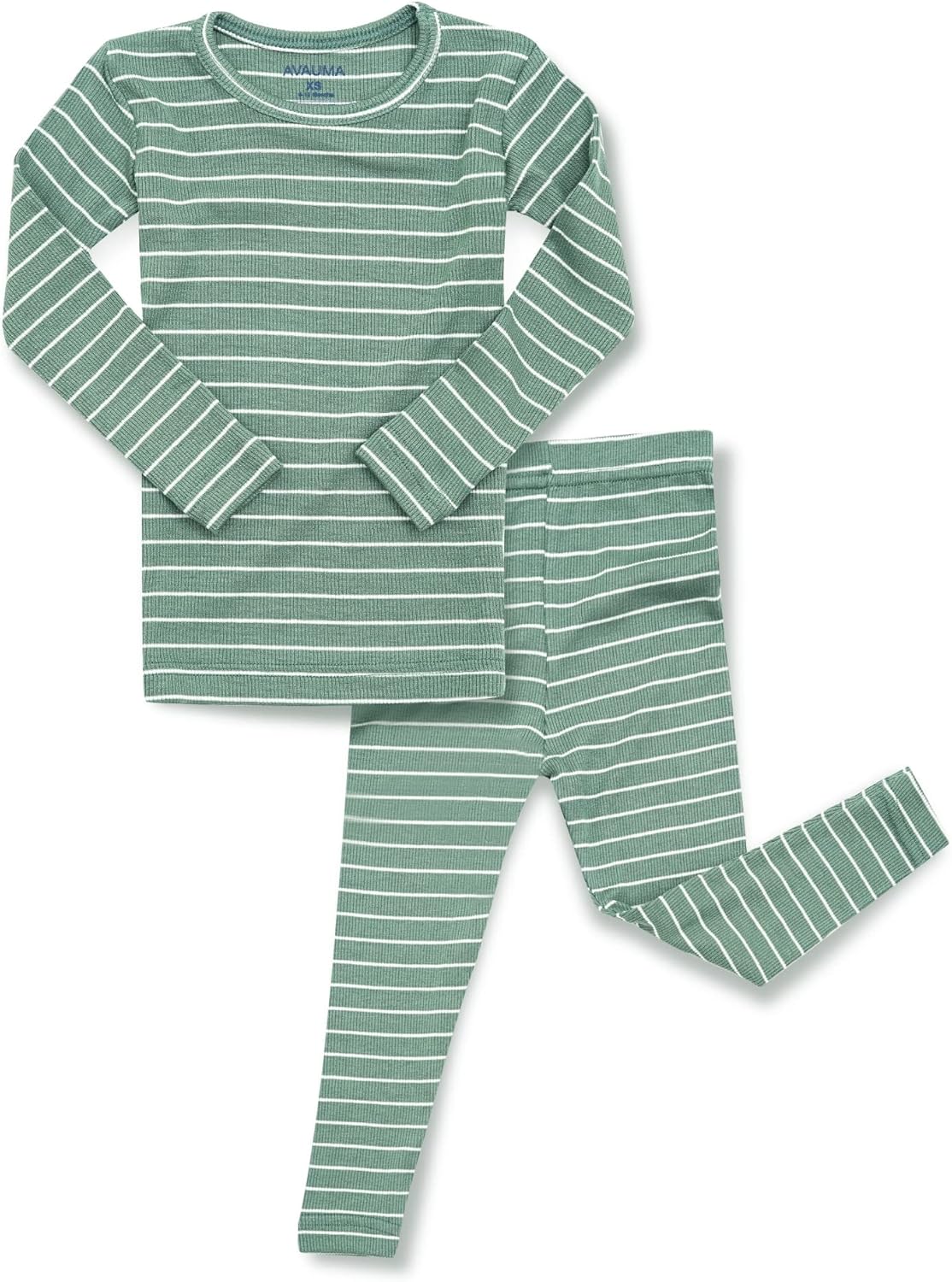 AVAUMA Stripe Pattern Baby Boys Girls Pajama Set Kids Toddler Snug fit Ribbed Sleepwear pjs for Daily Life Style