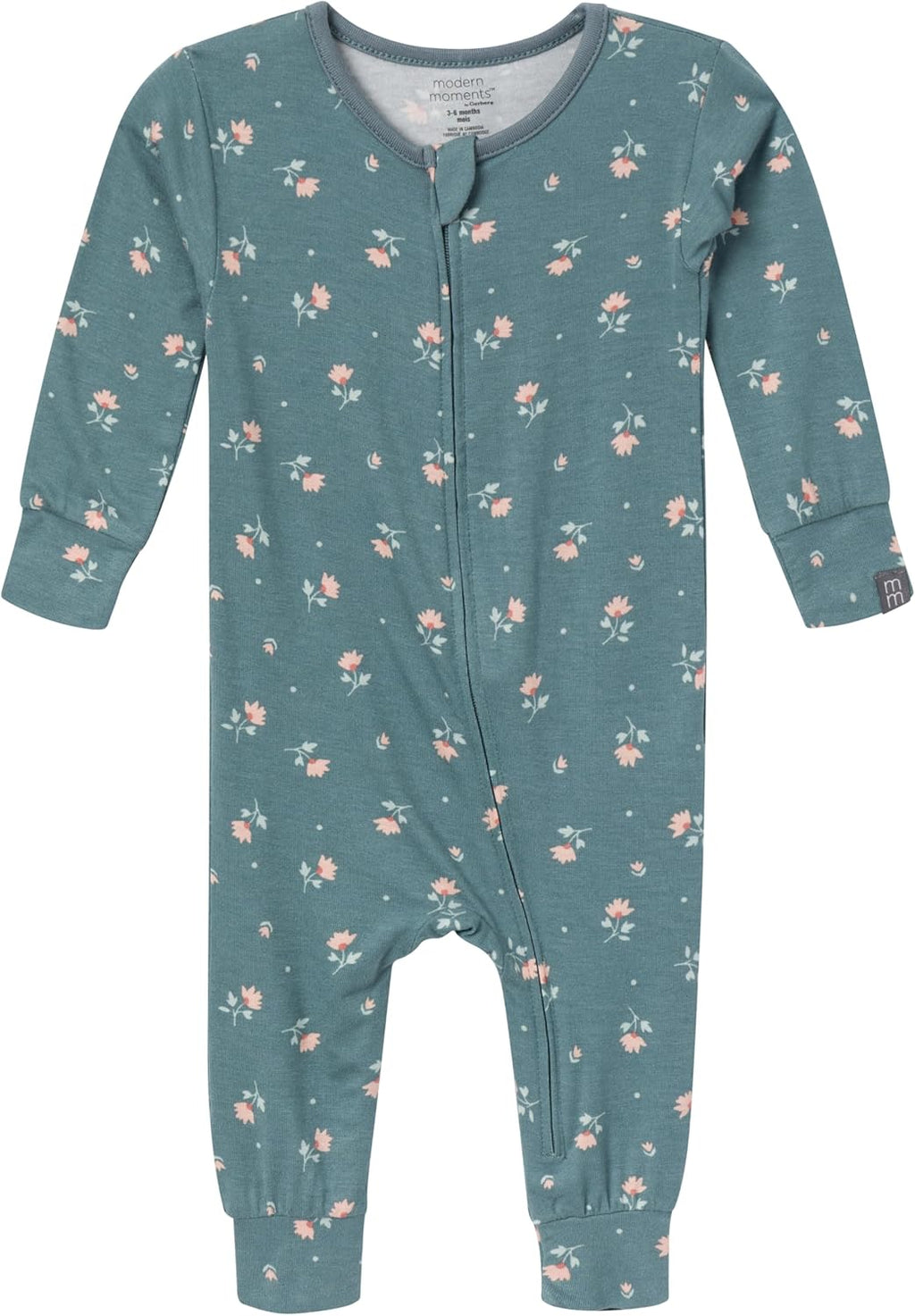 Modern Moments by Gerber Unisex Baby Viscose 2-Pack Footless Tight Fitting Pajamas