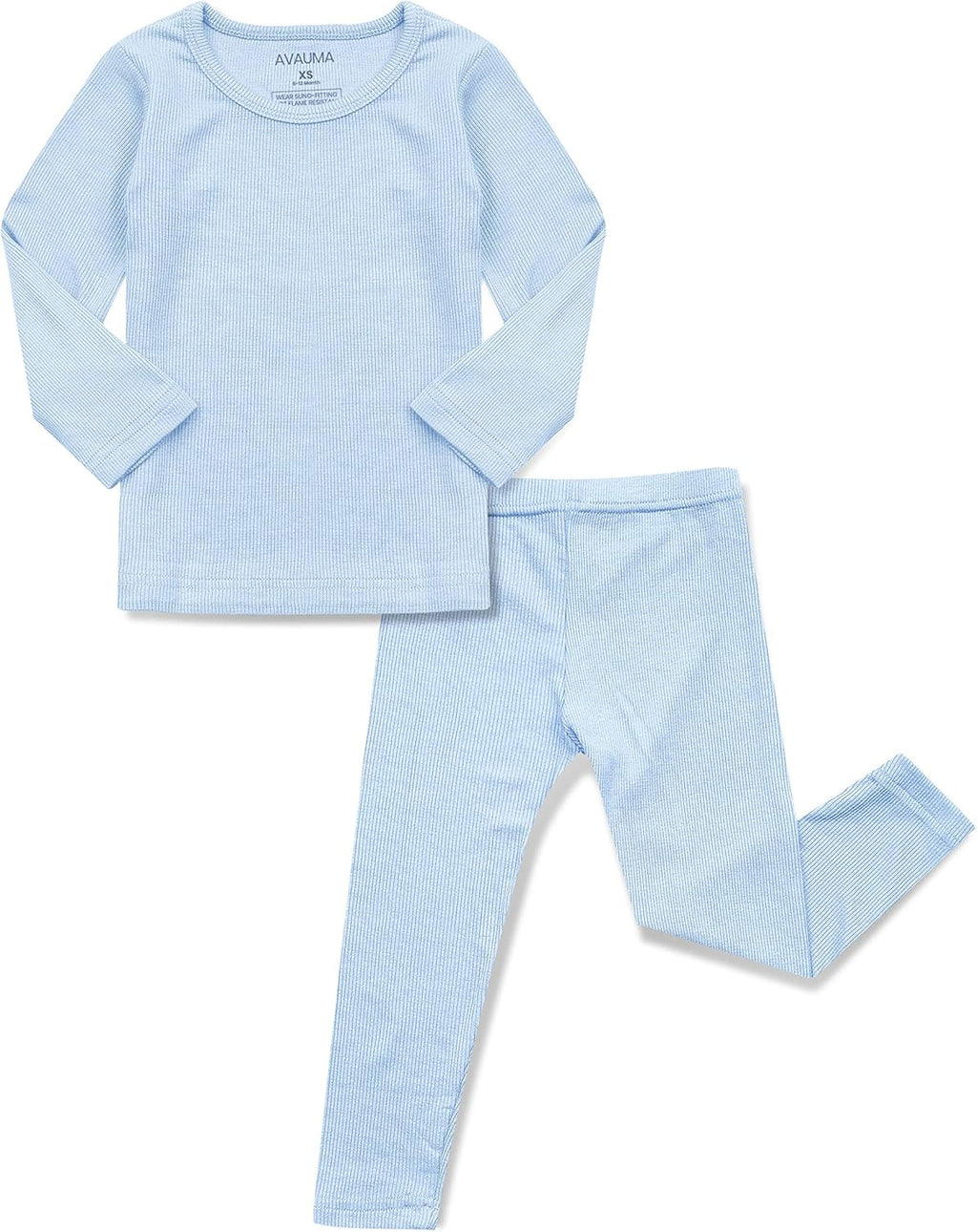 AVAUMA Baby Boys Girls Pajama Set Kids Toddler Snug fit Ribbed Sleepwear pjs for Daily Life Style