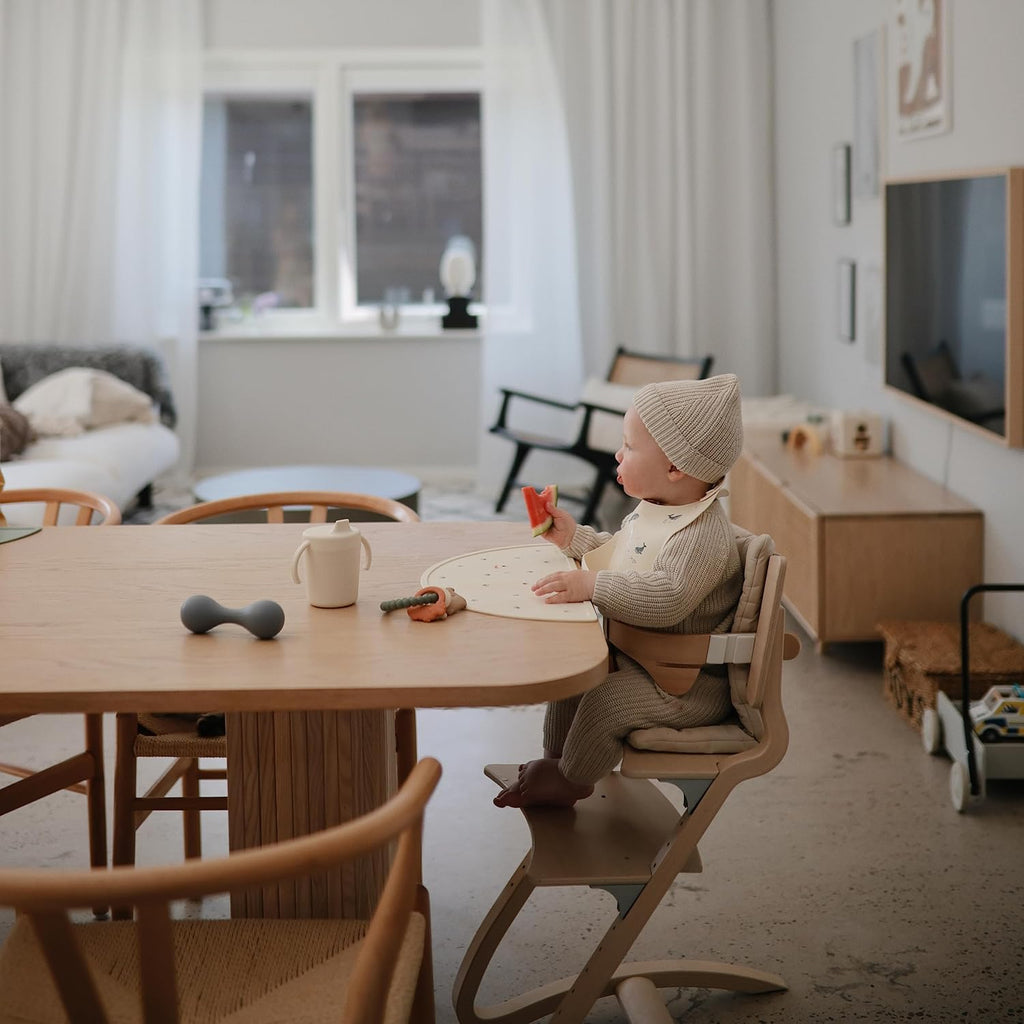 mushie Silicone Baby Shaker Rattle Toy | Ages 3+ Months (Tradewinds)