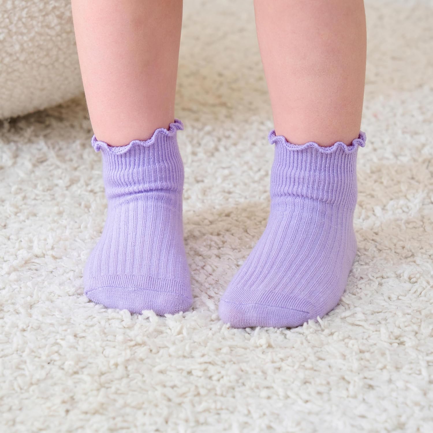 Baby Non Slip Ankle Socks with Grippers for 0 Months-7 Years Old Walking Socks