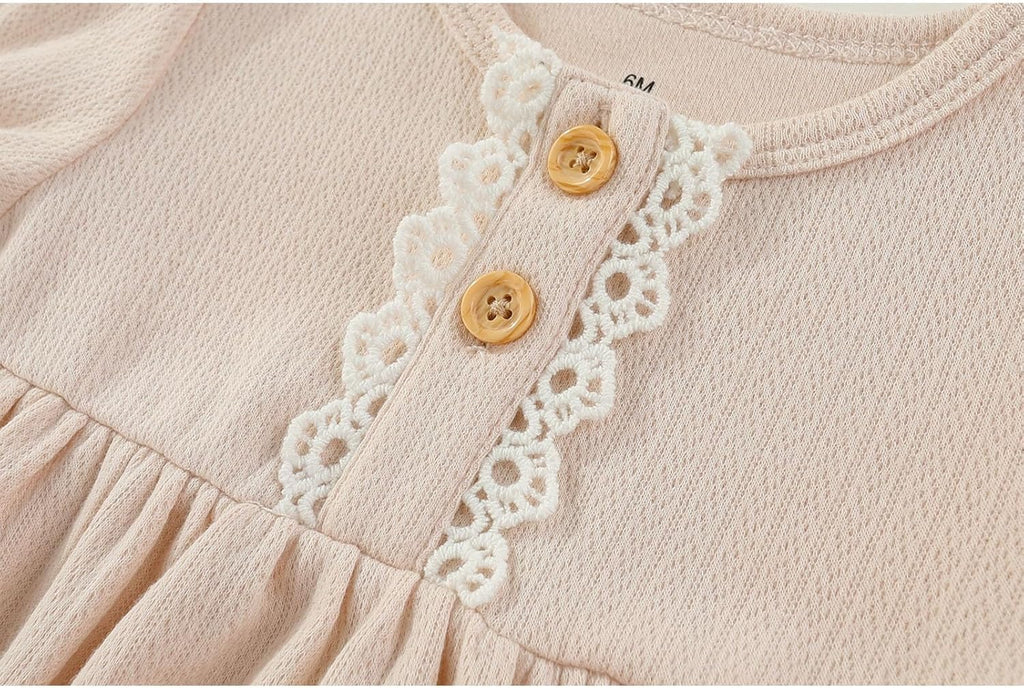 Baby Girl Clothes Cotton Bubble Romper Floral Bodysuits Infant Outfit Set