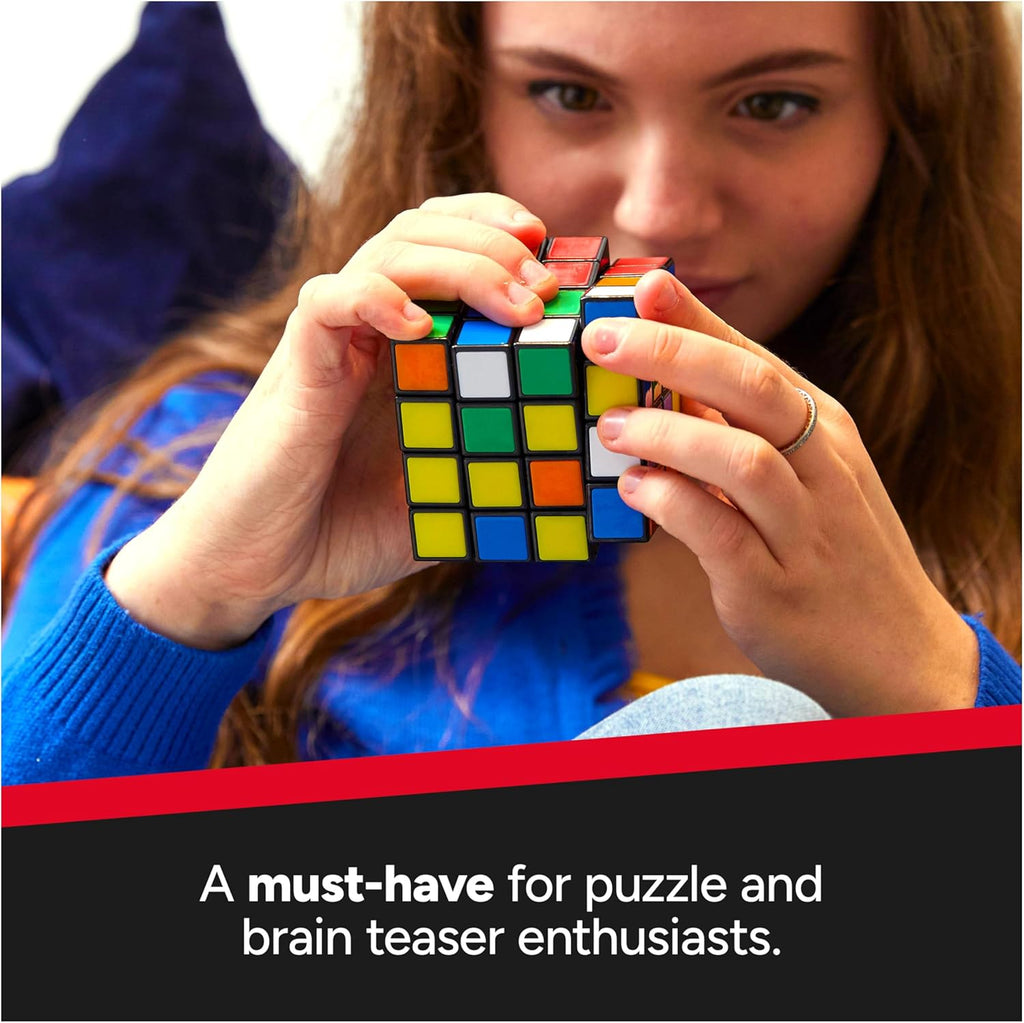 Rubik’s Master, The Official 4x4 Cube Classic Color-Matching Problem-Solving Brain Teaser Puzzle 1-Player Game Toy for Adults & Kids Ages 8+