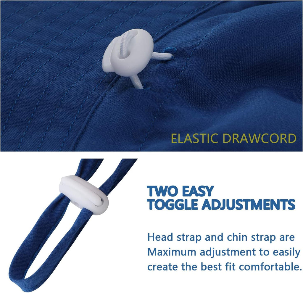 Baby Sun Hat Toddler Beach Swim Hats UPF 50+ Summer Bucket Hat Kids Infant Wide Brim Adjustable Sun Hat for Baby Boy Girls