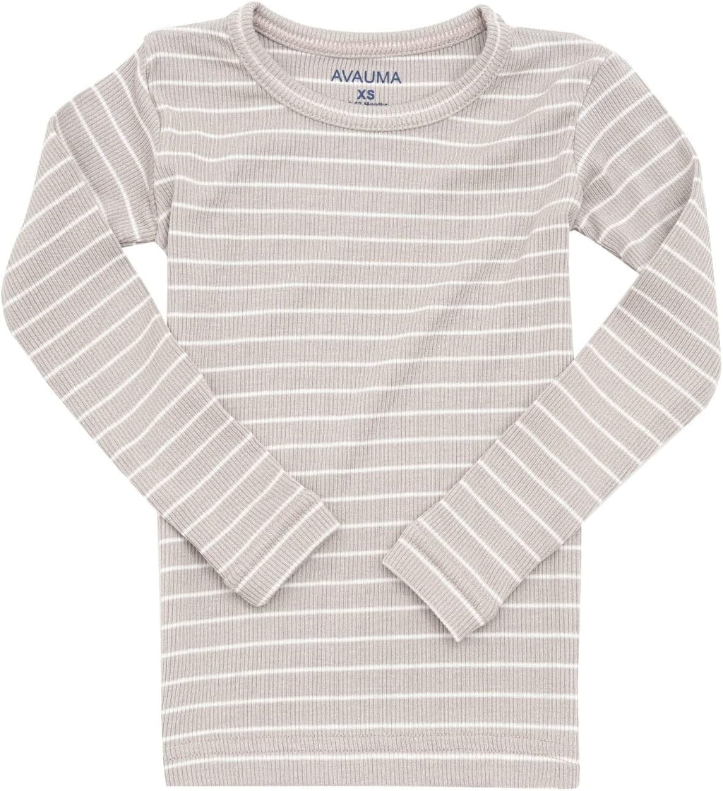 AVAUMA Stripe Pattern Baby Boys Girls Pajama Set Kids Toddler Snug fit Ribbed Sleepwear pjs for Daily Life Style