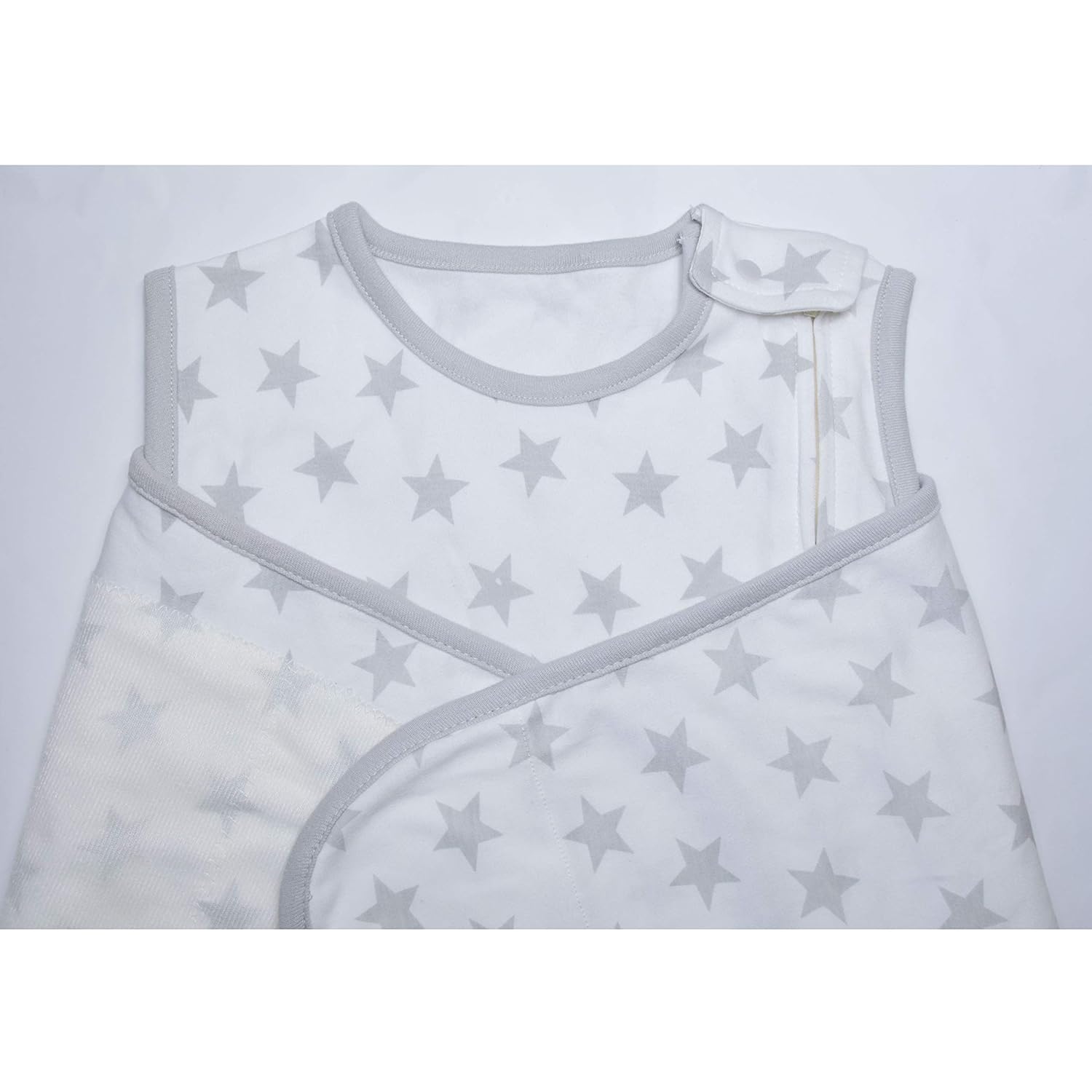 Baby Swaddle,Adjustable Wearable Baby Sleep Sack XL,Miracle Swaddles for Babies Large,100% Cotton,6-12 Months(Gray Stats)