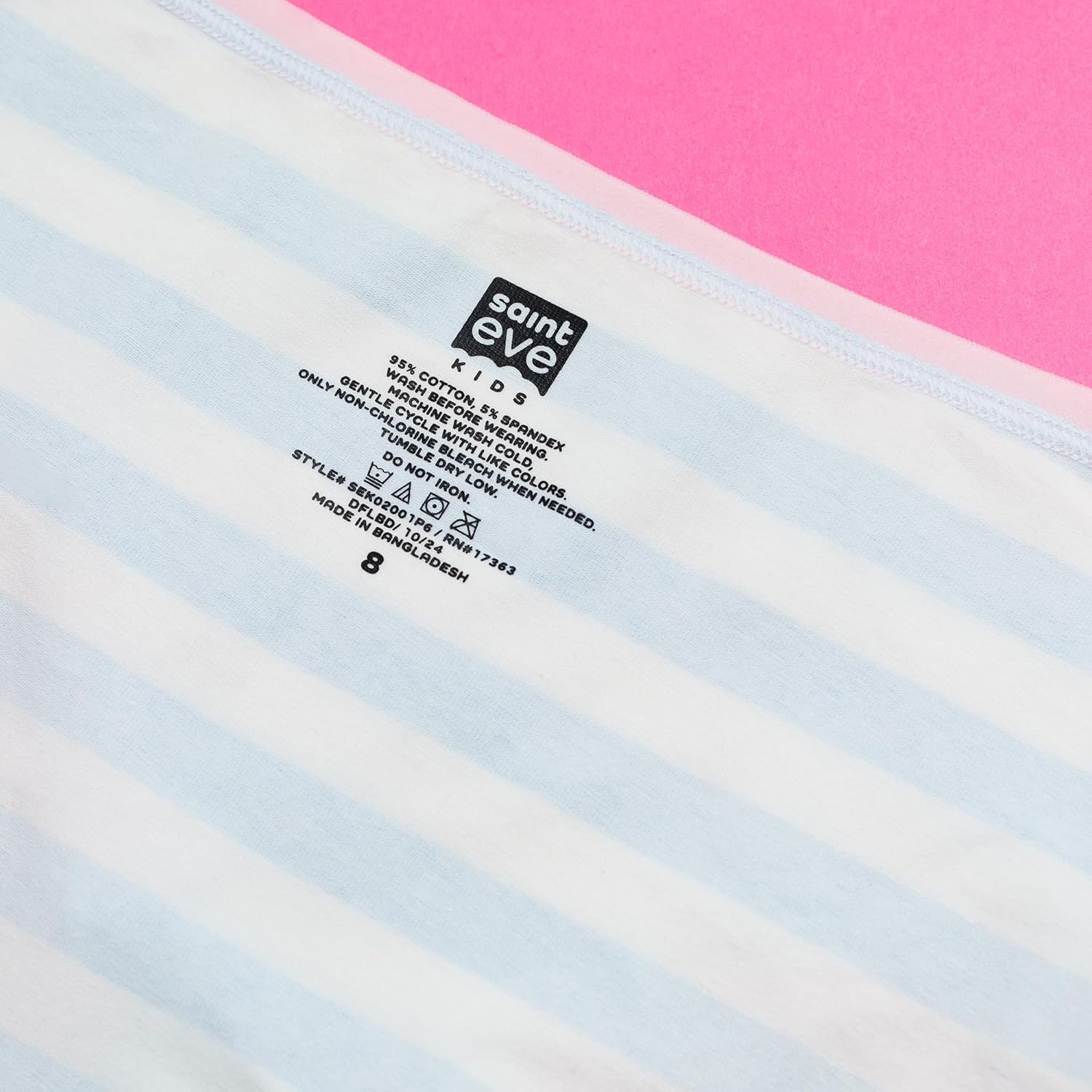 Saint Eve Kids Little Girls Cotton Underwear, Soft Breathable Multi Pack Brief Panties