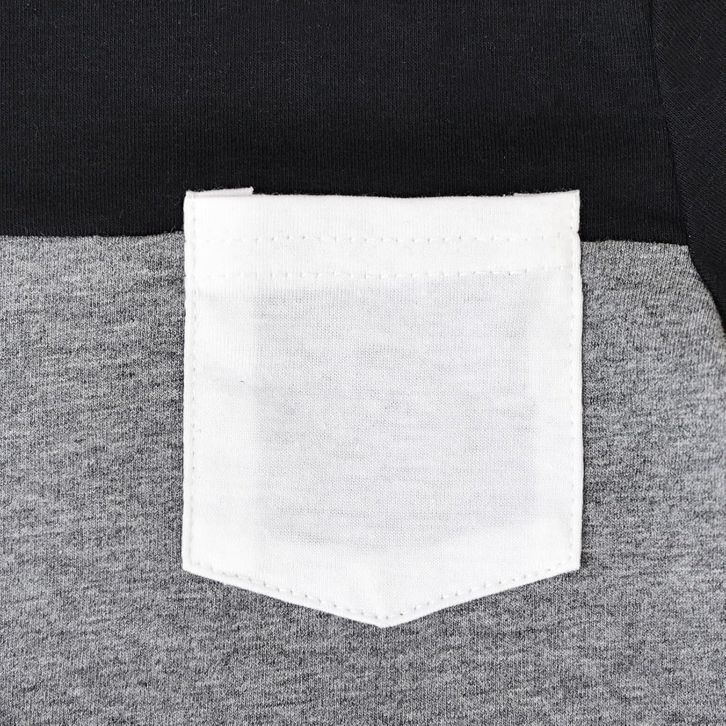 Baby Boy Clothes Toddler Boy Summer Outfits Short Sleeve Patchwork Top T-shirt & Pocket Pant Set 2 Piece 12 Months-4T