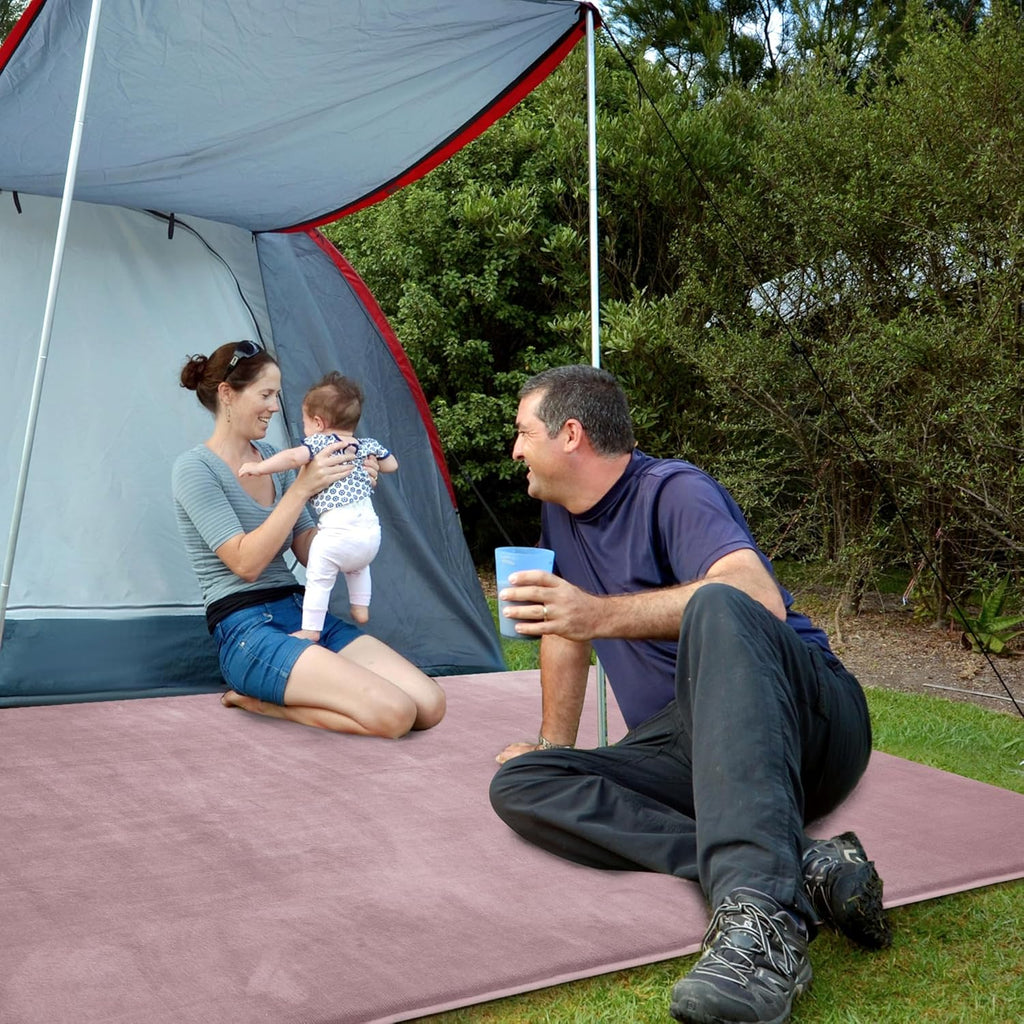 BALAPET Thick Memory Foam 50x50 Play Mat for Playpen, Super Soft Velvet Portable Baby Playpen Mat for Kids Toddler Crawling and Play, Non-Slip Bottom Playmat, Pink