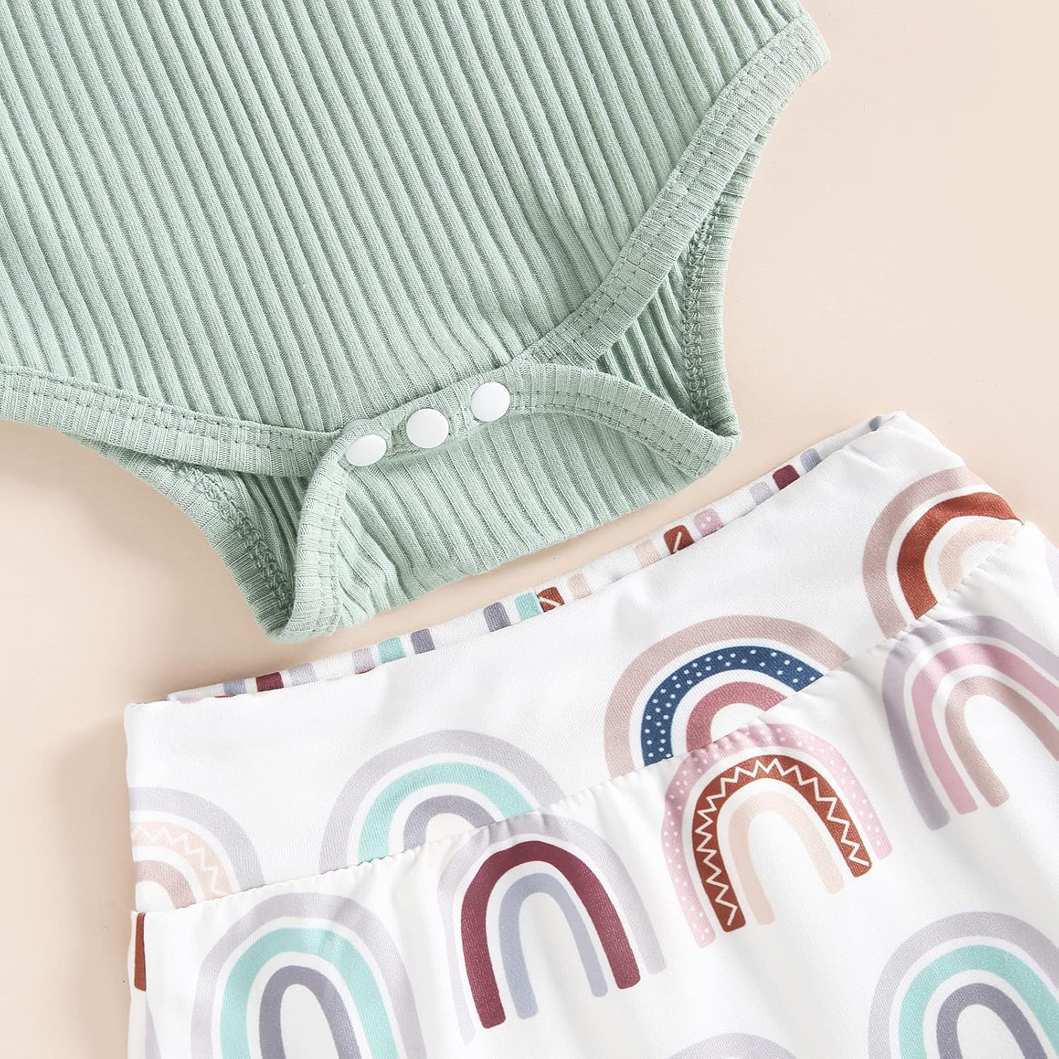 fhutpw Baby Girl Clothes Summer Cute Outfits 3 6 12 18 Months Spaghetti Strap Romper & Floarl Shorts Sets