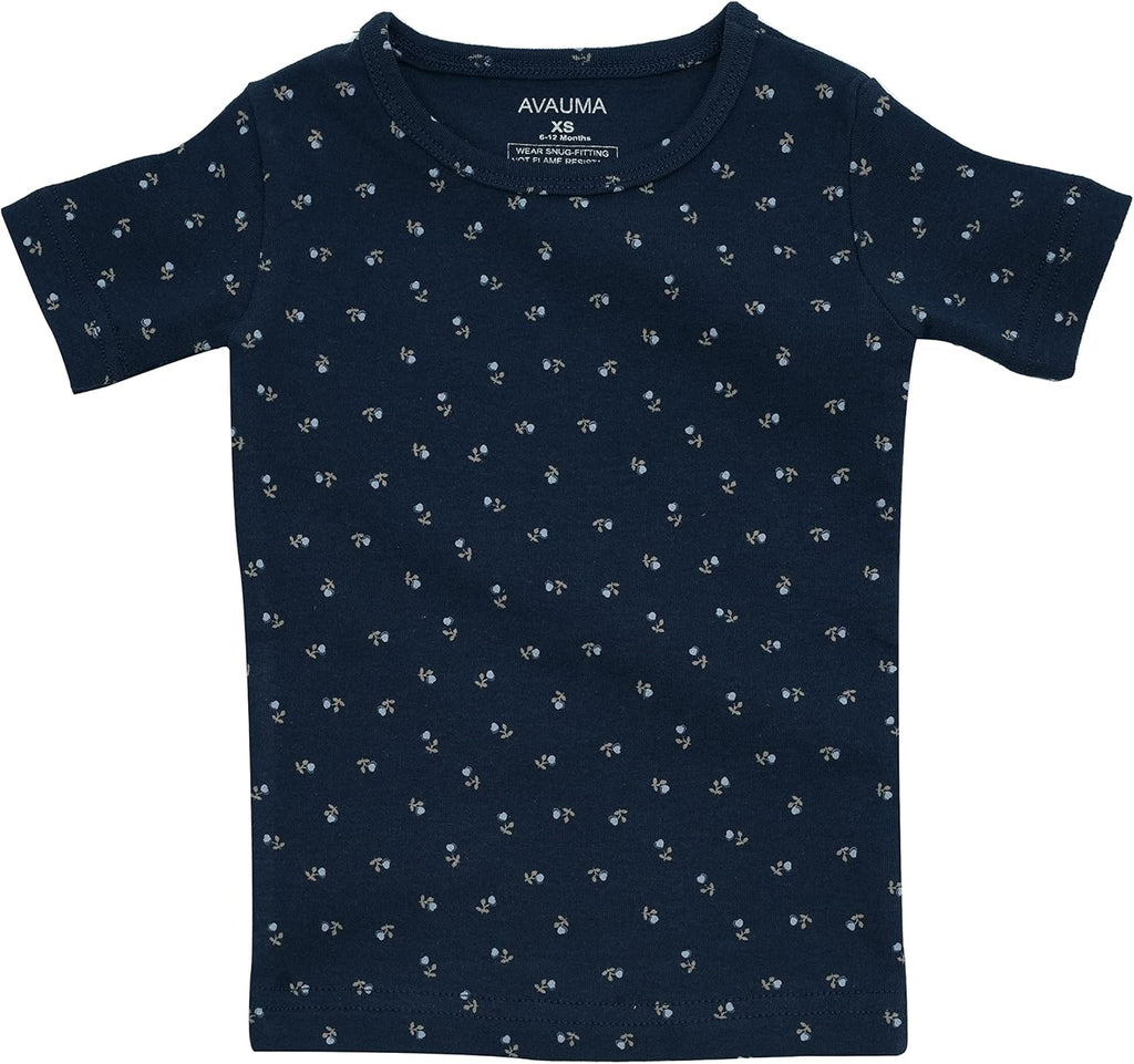 AVAUMA Baby Boys Girls Pajama Set 6M-7T Kids Cute Toddler Snug fit Pattern Design Pjs Cotton Sleepwear