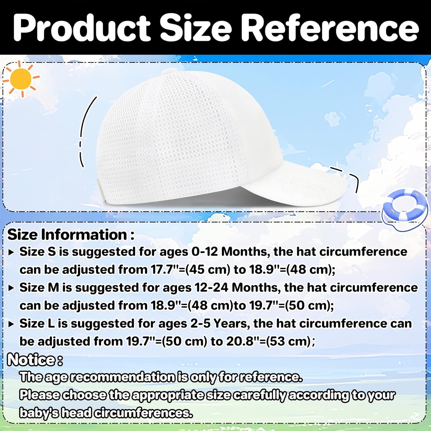 qikqik Baby Baseball Cap Toddler Baseball Hat with Mesh Infant Sun Hat UPF 50+ Baby Ball Cap Toddler Girl Hats Kids Hat Boys