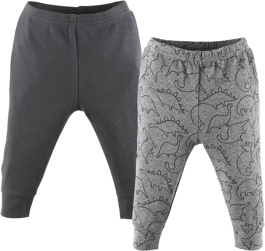 The Peanutshell 5 Pack Baby Boy or Girl Pants Set - 100% Cotton Toddler Pants, 0-24 Months for Toddlers & Babies - Dinosaur