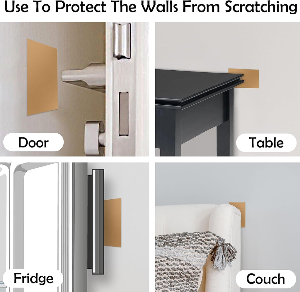 Rubber Bond Self-Adhesive Rubber Wall Outlet Cover Plate 5 Pack - Easy to Apply Peel & Stick Drywall Hole Patch - 5x3 Inch Screwless Blank Wall Plate Cover - Premium Rubber Wall Hole Cover (Brown)