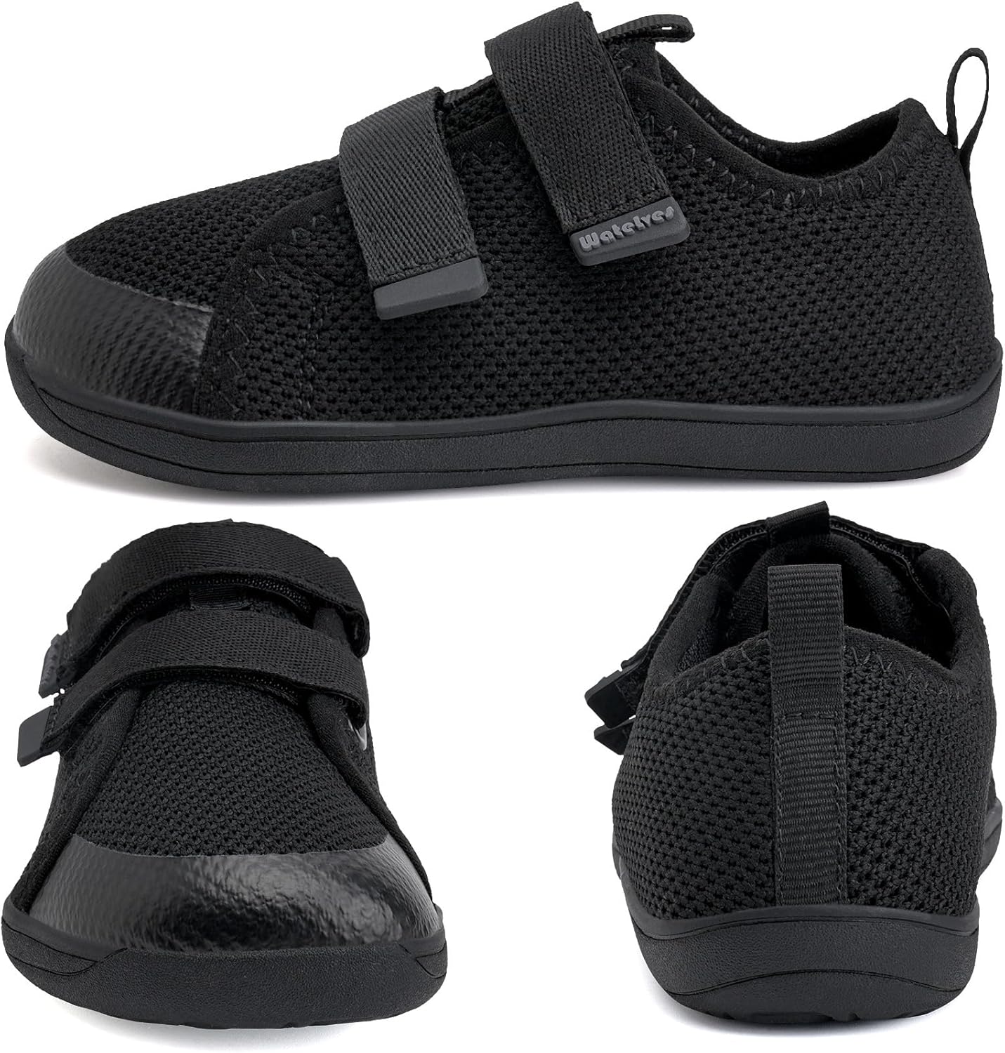 WateLves Toddler Little Kids Wide Barefoot Shoes The First Walking Shoes Girls Boys Breathable Zero Drop Minimalist Sneakers with Wide Toe Box Natural to Grow