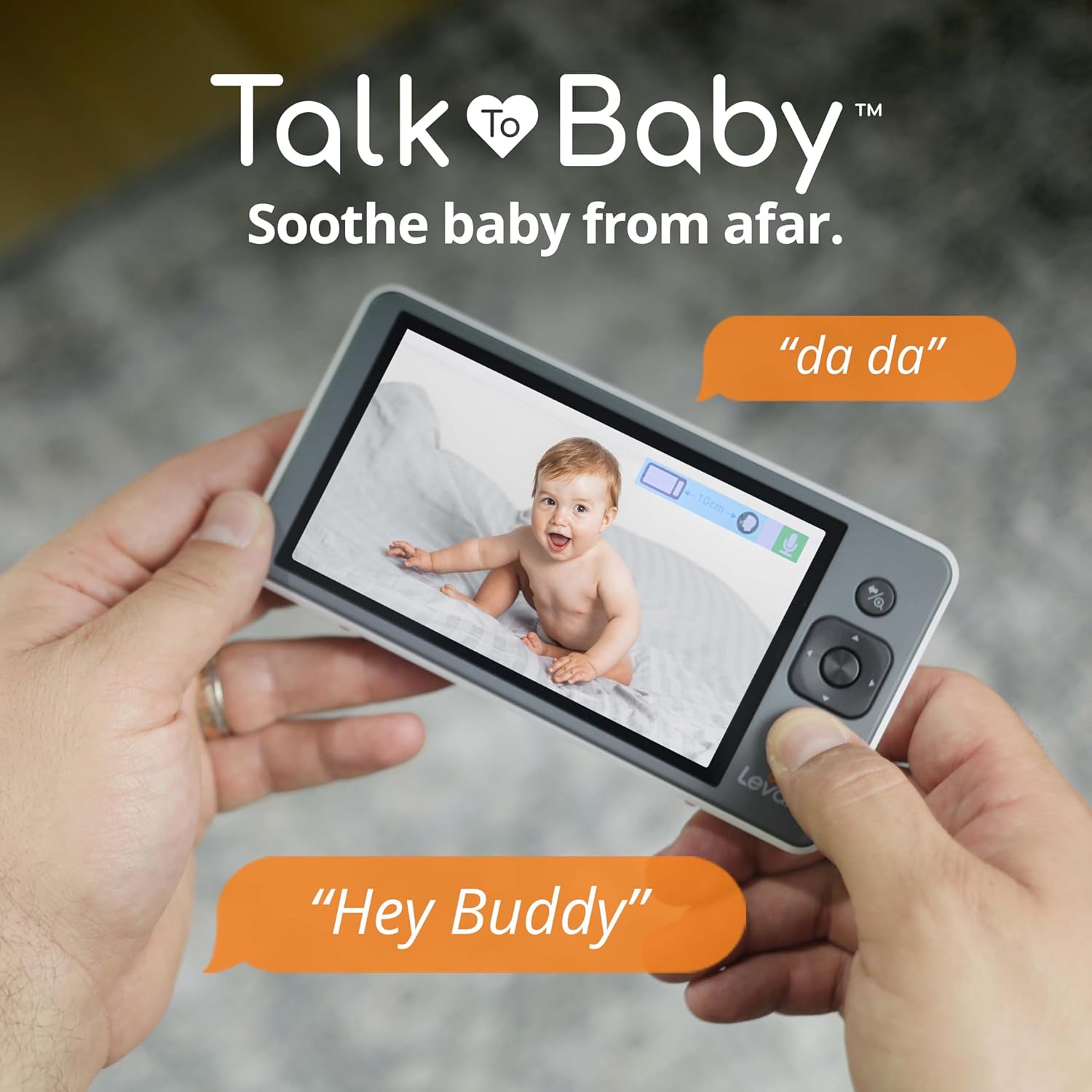 Levana Ella Video Baby Monitor, 5'' 720P Screen, 2 PTZ Cameras, 4 Days Battery Life, 3800mAh Battery, Night Vision, Two-Way Talk, No WiFi, 1000ft. Long Range Baby Monitor with Premium Carrying Case