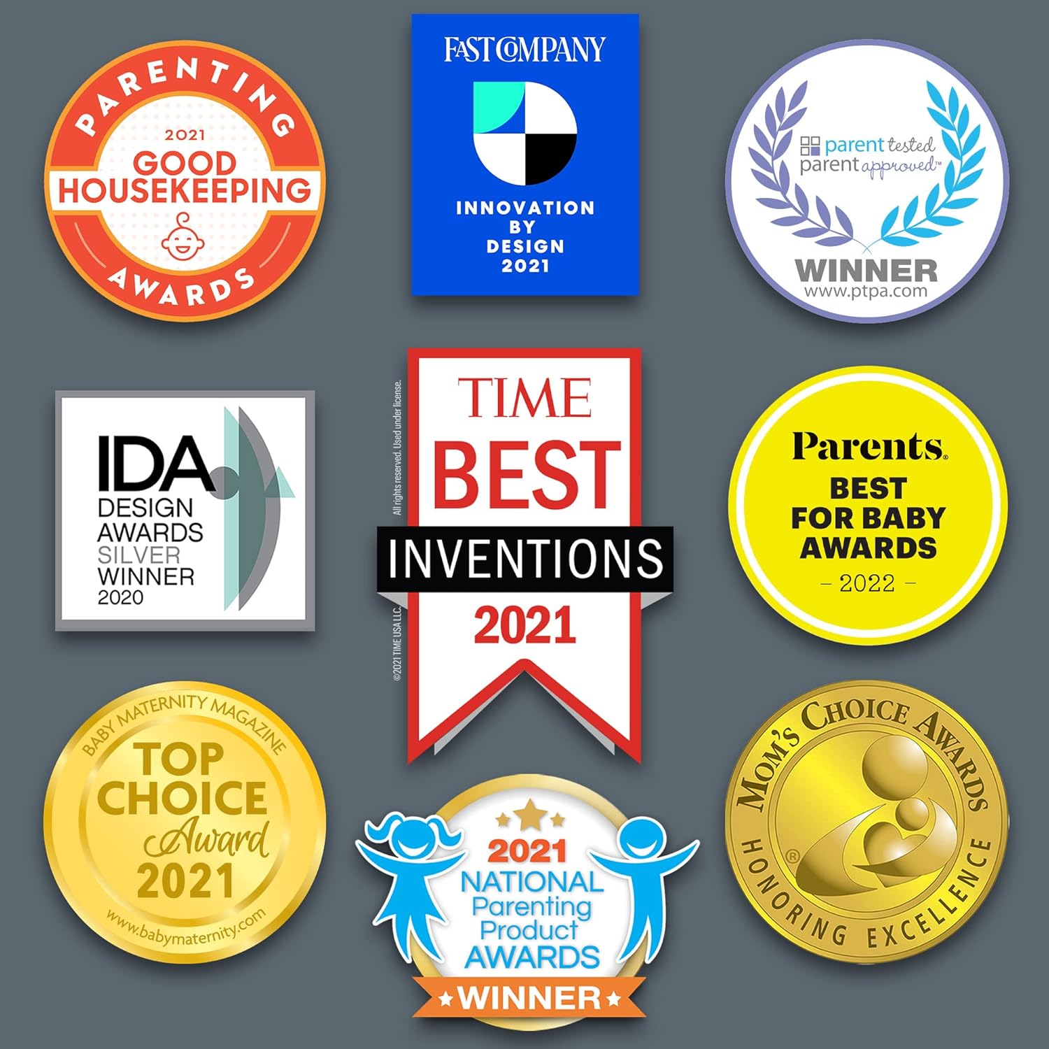 Chicco Duo 9oz. Hybrid Baby Bottle with Invinci-Glass Inside and Plastic Outside | Dishwasher, Bottle Warmer, and Electric Sterilizer Safe | Intui-Latch Nipple | Clear/Grey, 2pk