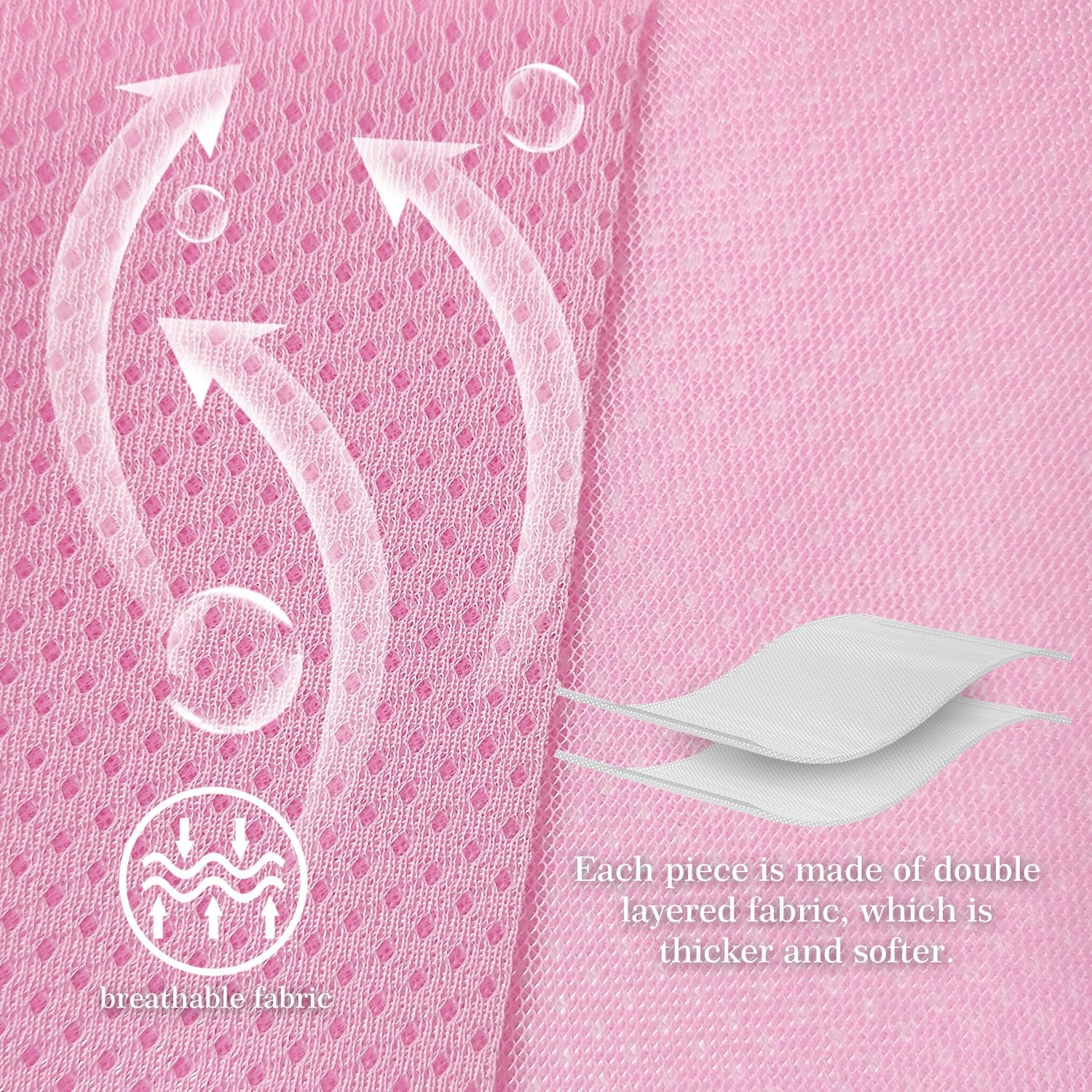 3 in 1 Breathable Crib Rail Covers for Life Size Cribs,White Soft Anti-Collision Strip Corner Covers,Protect Baby Teeth and Save Crib Rails, Rail Edge Protector Strip (Pink-4pc)