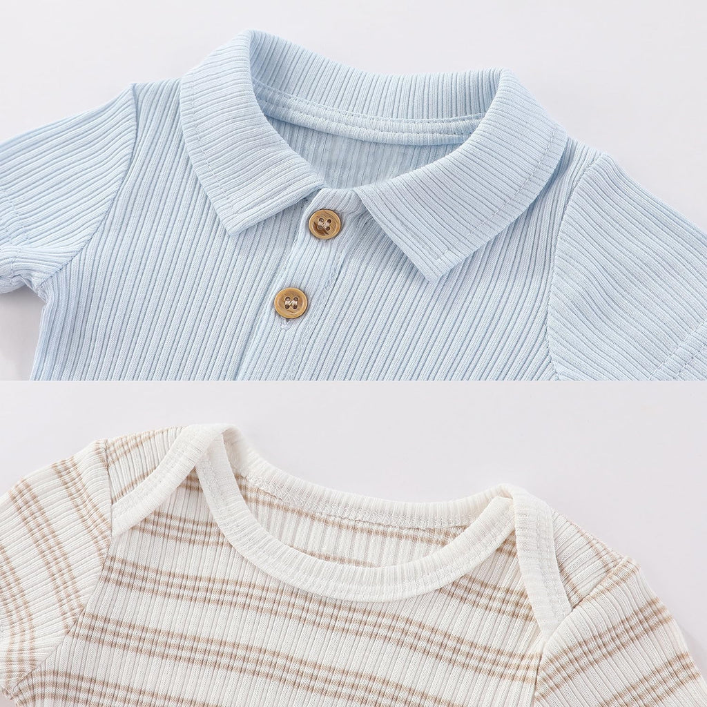 Kiddiezoom Newborn Baby Layette Set 10-Piece with Bodysuits and Pants Set for Unisex Baby Gift Sets