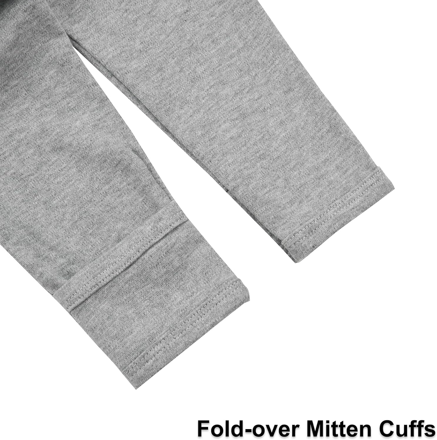 Aablexema 3-Pack Organic Cotton Baby Footless Pajamas with Mitten Cuffs, 2-Way Zipper Romper Sleepers