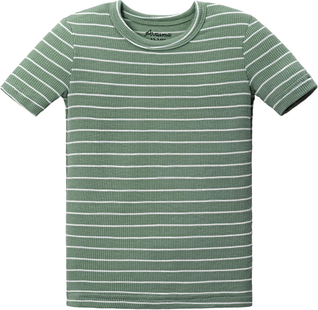 AVAUMA Stripe Pattern Baby Boys Girls Pajama Set Kids Toddler Snug fit Ribbed Sleepwear pjs for Daily Life Style