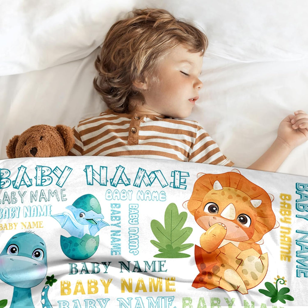Ship Next Day, Personalized Baby Blankets - Printed in USA, Custom Name Blanket, Baby Blanket with Name, Ultra-Soft Cozy Fleece Blankets, Gifts for Baby Newborn Toddlers Boys & Girls Kids