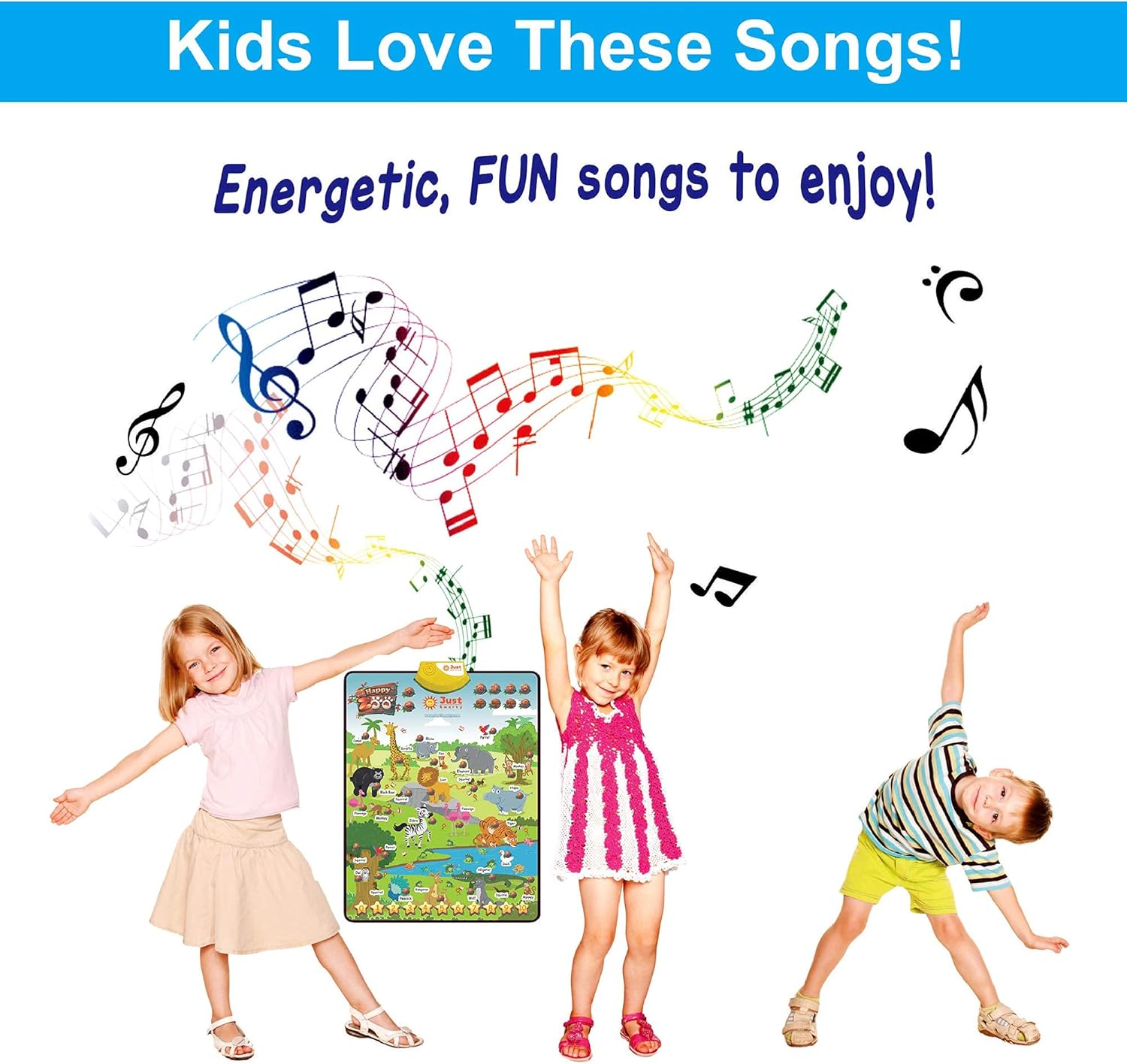 Zoo Animals Toddler Learning Toys Ages 3-6 | Sounds, Counting & Memory Games