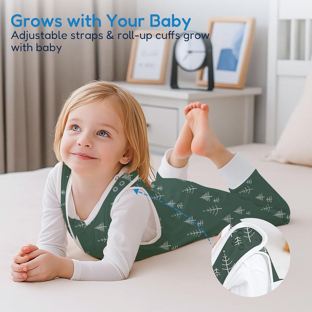 TotAha Toddler Sleep Sack with Legs, 0.5 TOG Light and Soft Baby Sleeping Bag, Walker Sleep Sack for Babies 12-24M, 2T-3T