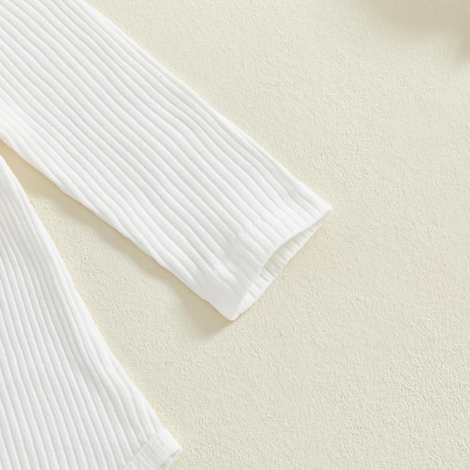 fhutpw Baby Boy Clothes 3 6 12 18 Months Ribbed Knitted Long Sleeve Romper and Pants Sets Newborn Fall Splicing Color Outfits