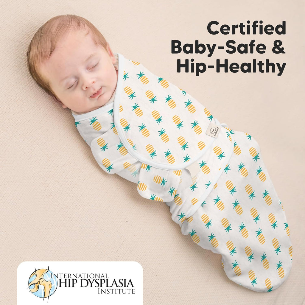 Baby Swaddle Sleep Sacks with Zipper - 3-Pack Swaddles for Newborns 0-3 Months, Infant, Baby Girls, Boys, Soft & Durable Newborn Sleep Sack, Easy Diaper Change Swaddling Blanket (Beach Day)