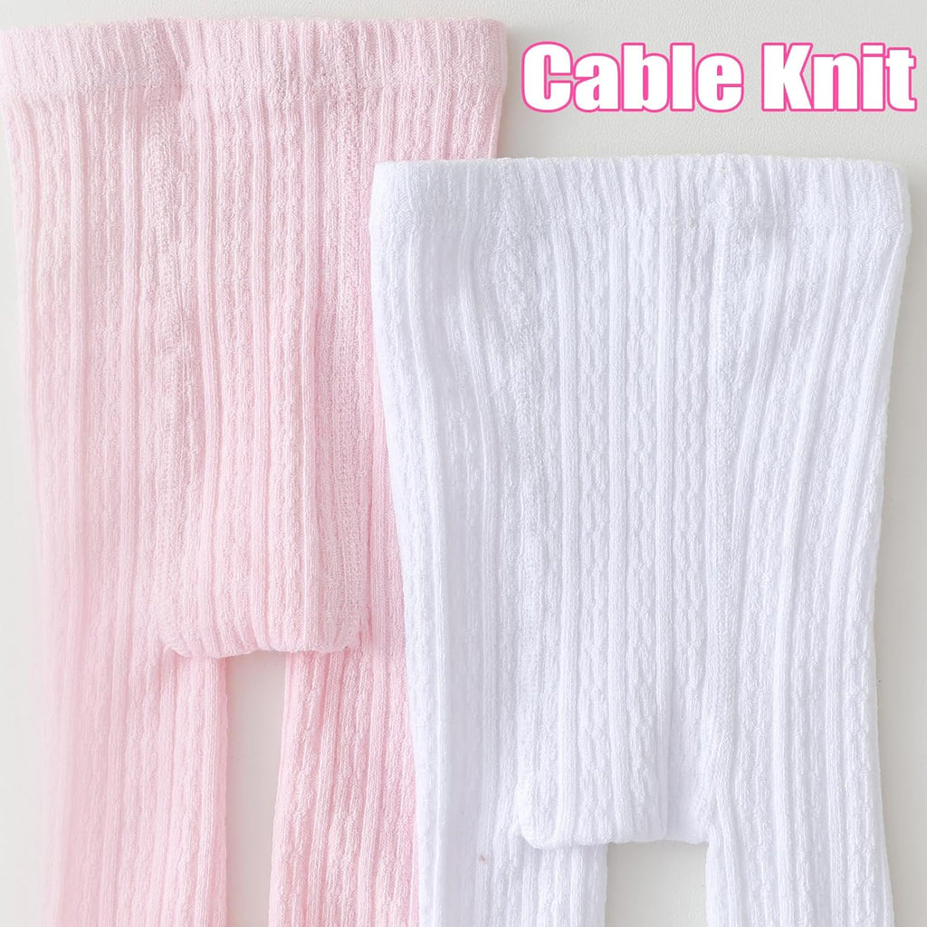 Mini angel Baby Tights Toddler Cable Knit Tights Cotton Warm Leggings Pantyhose Soft Stockings