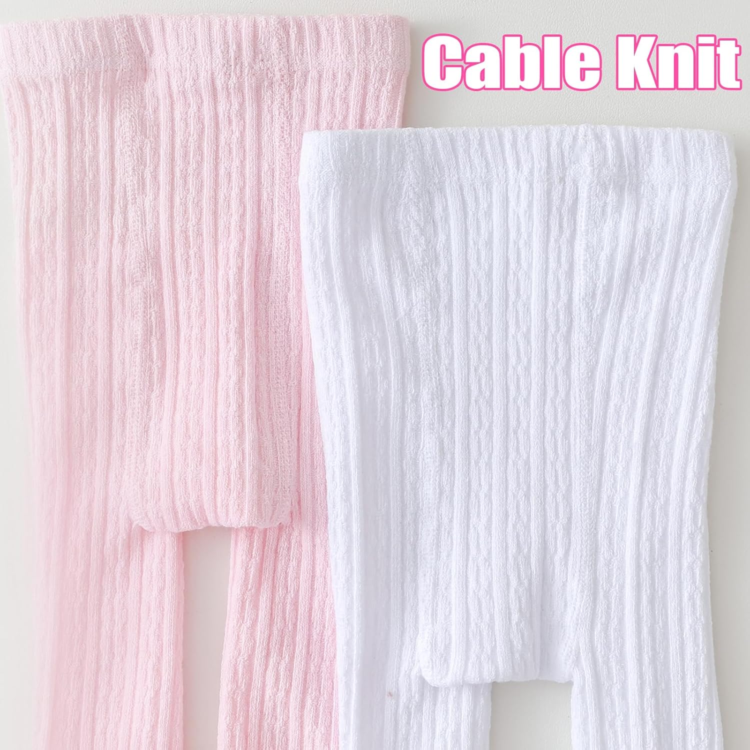 Mini angel Baby Tights Toddler Cable Knit Tights Cotton Warm Leggings Pantyhose Soft Stockings