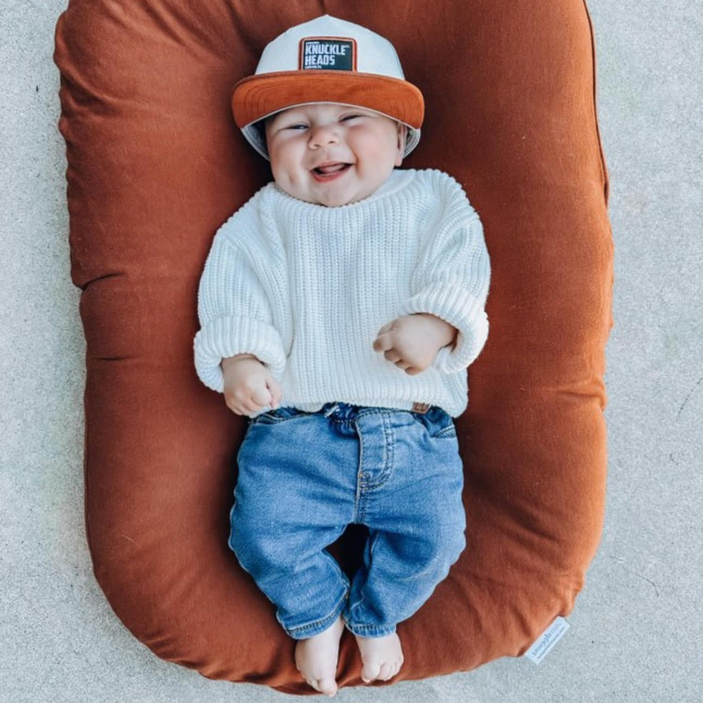 Baby Hats - Baseball Hat, Newborn Youth Flat Brim Mesh Trucker Surf Skate Bubba Bro Fitted Beach Cap Gorros para Bebes