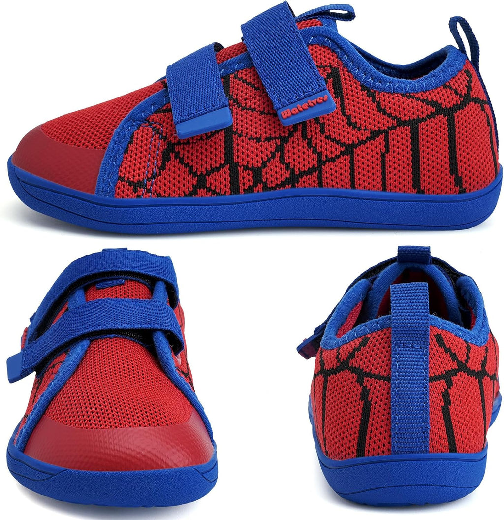 WateLves Toddler Little Kids Wide Barefoot Shoes The First Walking Shoes Girls Boys Breathable Zero Drop Minimalist Sneakers with Wide Toe Box Natural to Grow
