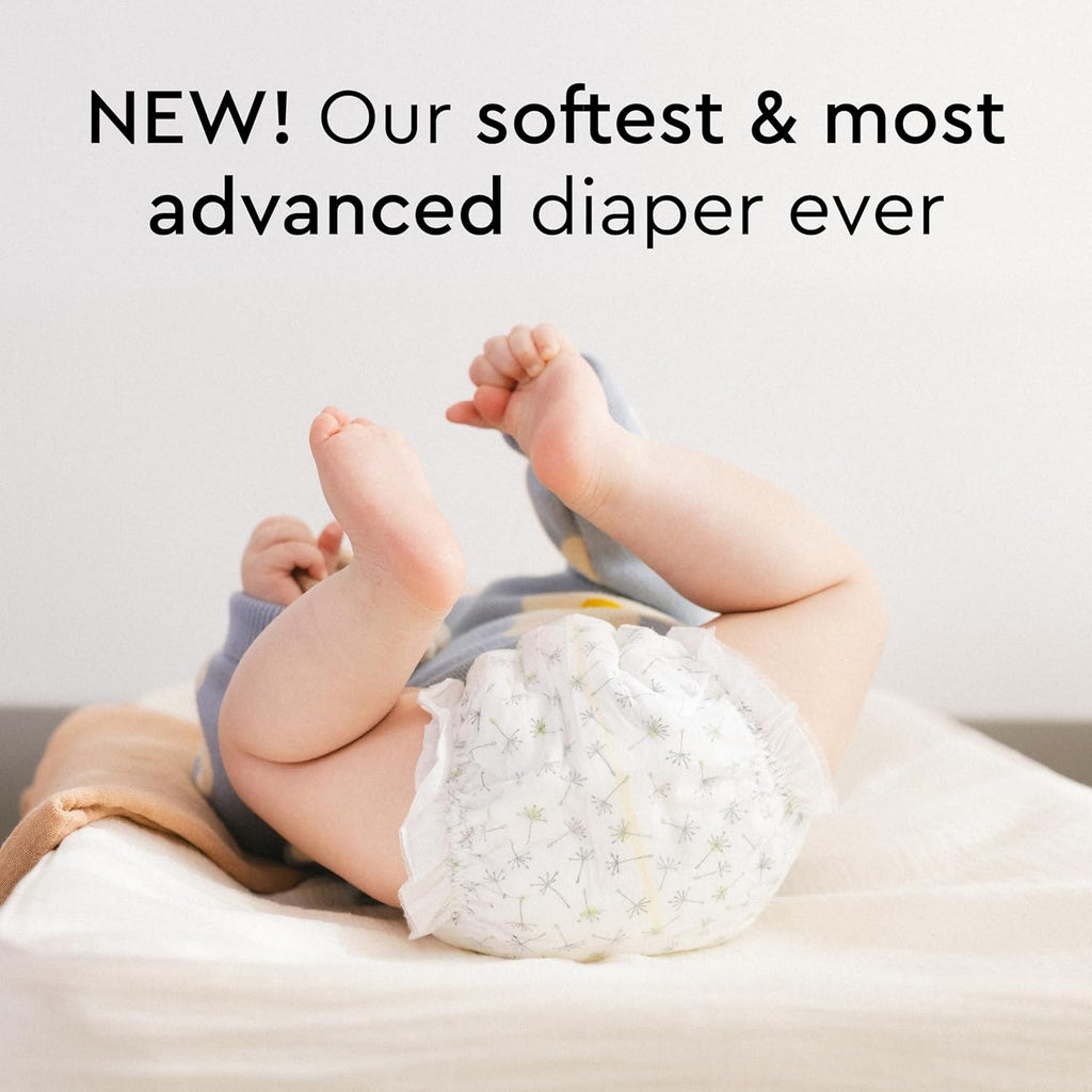 Baby Diapers - Size 7 (33+ lbs), Monthly Supply (102 Count), Leak Protection, Skin-Friendly, Ultrasoft, Perfume- & Chlorine-Free, Hypoallergenic, Dermatologist Tested, Oeko-TEX®