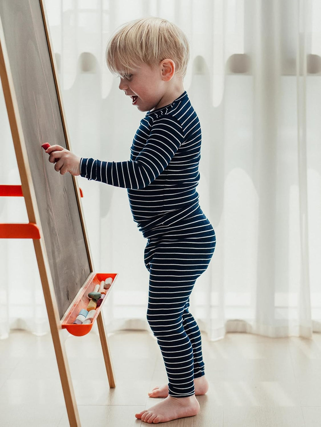 AVAUMA Stripe Pattern Baby Boys Girls Pajama Set Kids Toddler Snug fit Ribbed Sleepwear pjs for Daily Life Style