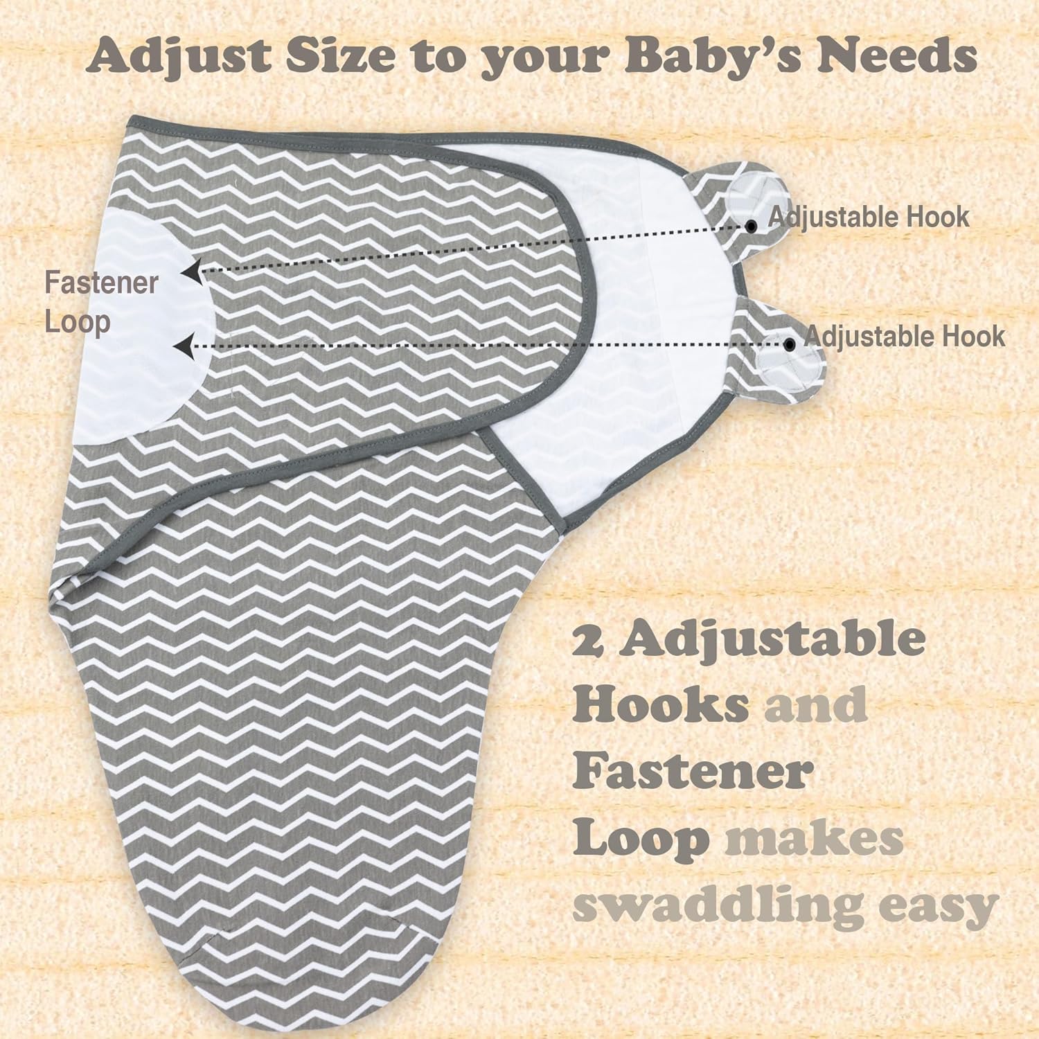 Bublo Baby Swaddles for Newborns – 3-Pack Infant Swaddles 0-3 Months – Adjustable Swaddle Sleep Sack – Soft Organic Cotton Baby Wrap for Safe & Cozy Sleep (Galaxy)