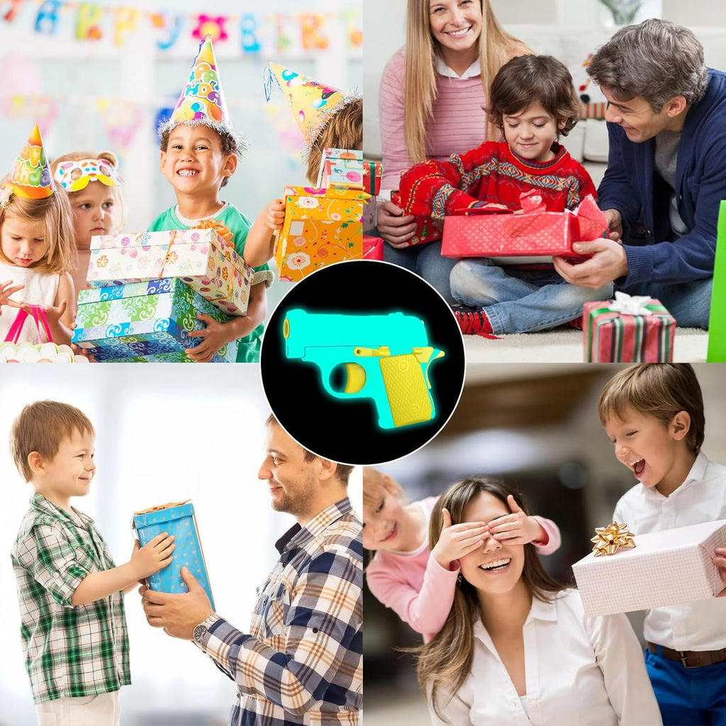 Fidget Gun Toy 3D Printing Fidget Pistol Toys 1911 Glow in Dark Gun Toy Pístol Fidget Toys Fidget Gun Sensory Toys Adults Stress Relief Pistol Toy for Kids and Adults Gift